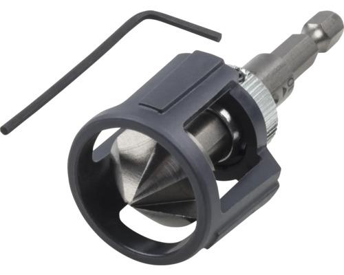 WOLFCRAFT Verzinkboor met dieptestop voor hout Ø 10 mm