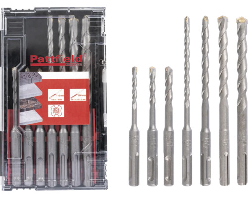 PATTFIELD SDS Plus steenborenset, 7-delig